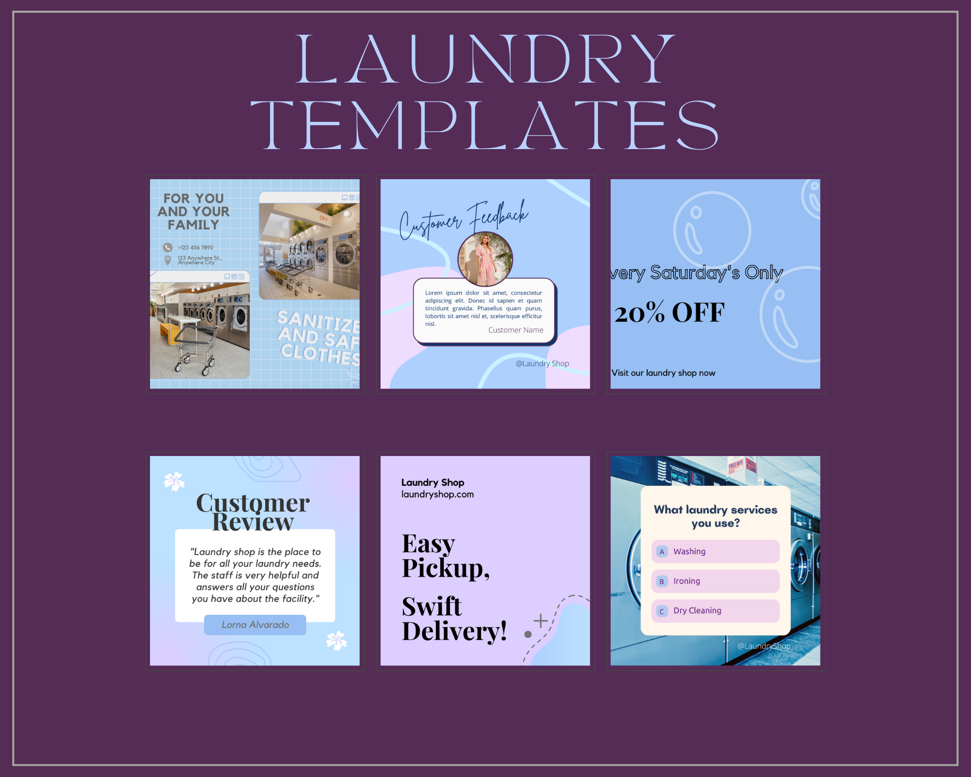 Laundry Shop – whole year bundle